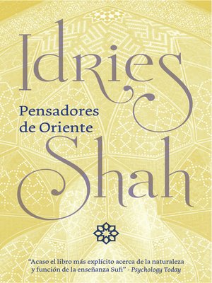 cover image of Pensadores de Oriente